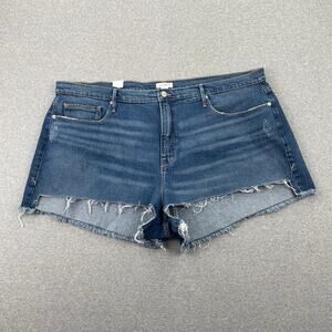 Good American Good 90s Denim Shorts Plus Size 22 Blue 645 Jean Medium Wash